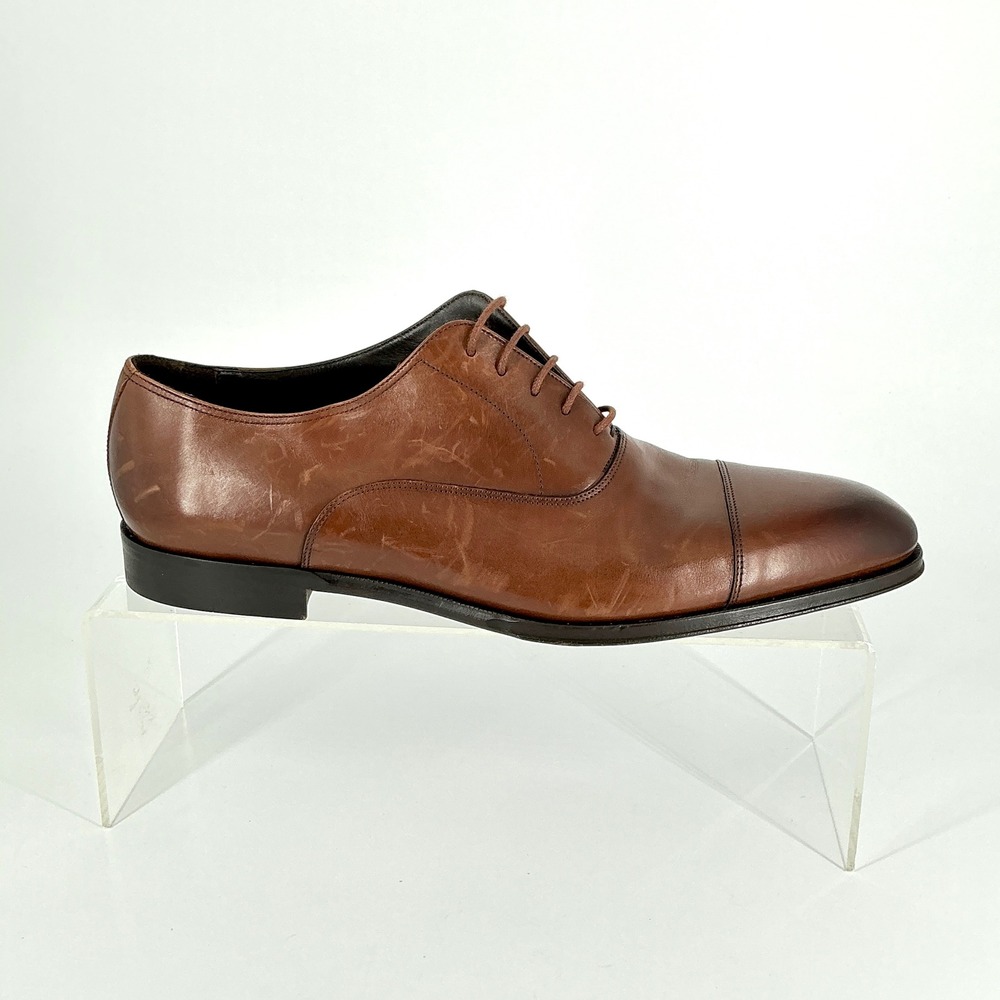 To Boot New York Size 11 Brown Leather Cap Toe Oxford Shoes NEW Nico $450